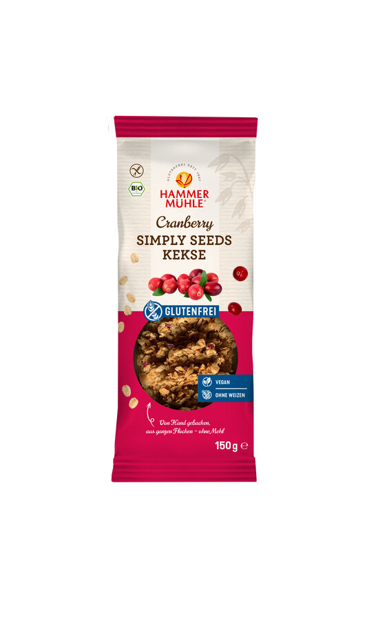 Simply Seeds Kekse Cranberry gf