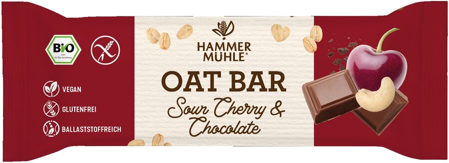 Oat Bar Sour Cherry & Chocolate glutenfrei