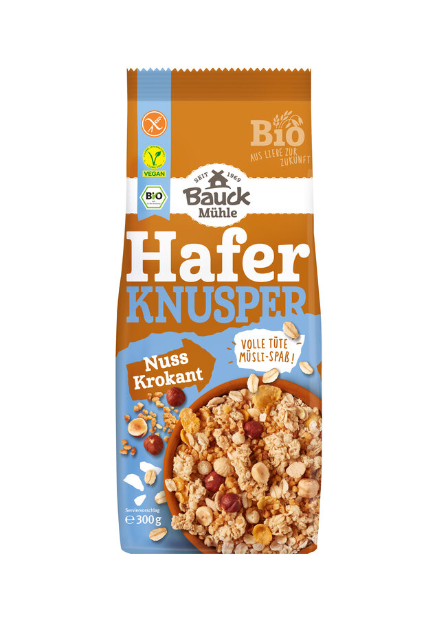 Hafer Knusper Müsli Nuss Krokant gf