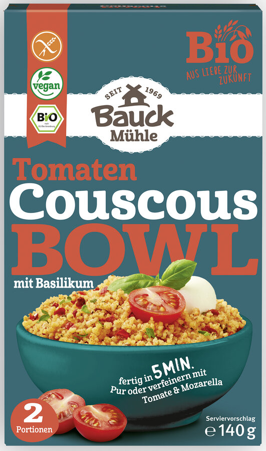 Couscous Bowl Tomate mit Basilikum gf