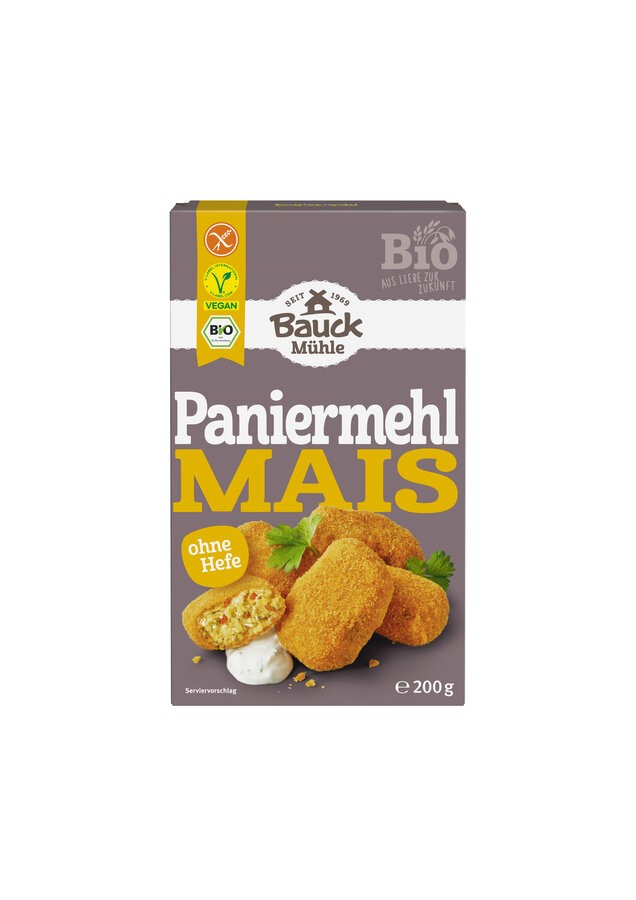 Mais Paniermehl ohne Hefe glutenfrei