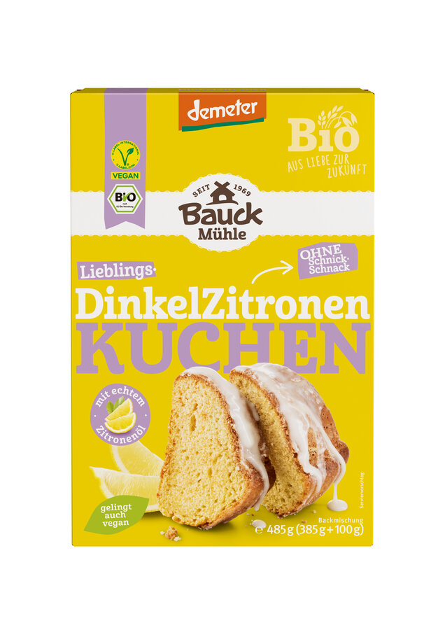 Dinkel Zitronenkuchen Demeter
