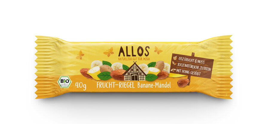 Frucht-Riegel Banane Mandel