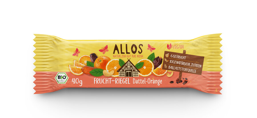 Frucht-Riegel Dattel Orange