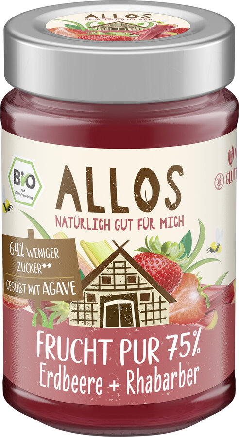 Frucht Pur 75% Erdbeere + Rhabarber