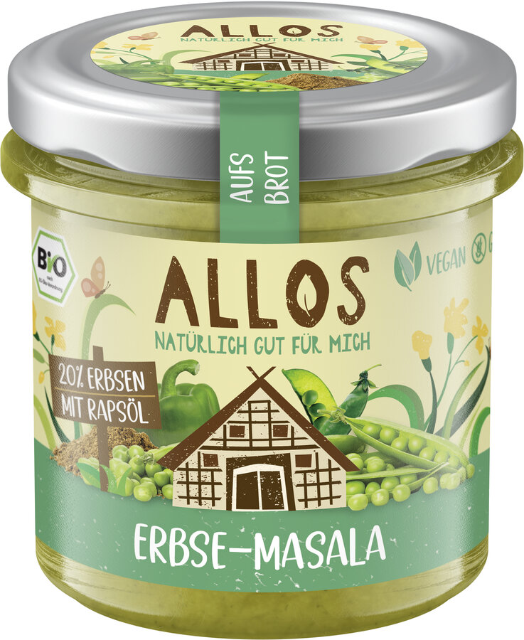 Aufs Brot Erbse Masala