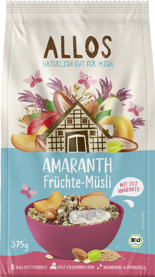 Amaranth Müsli Früchte