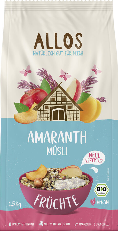 Amaranth Müsli Früchte