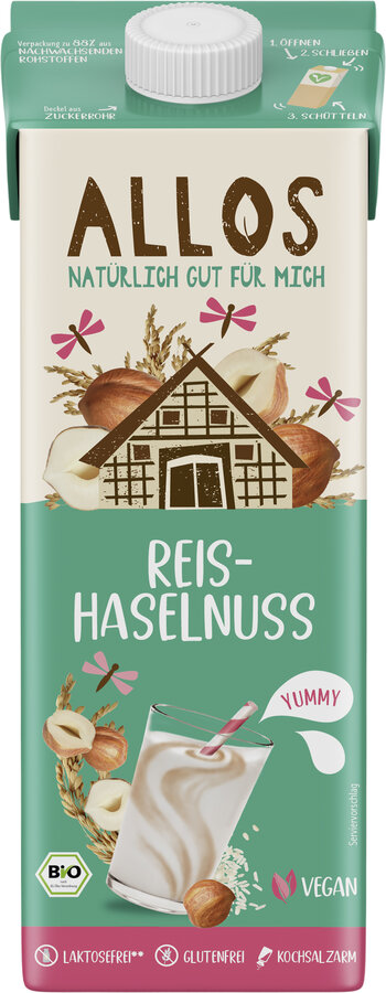 Reis-Haselnuss Drink