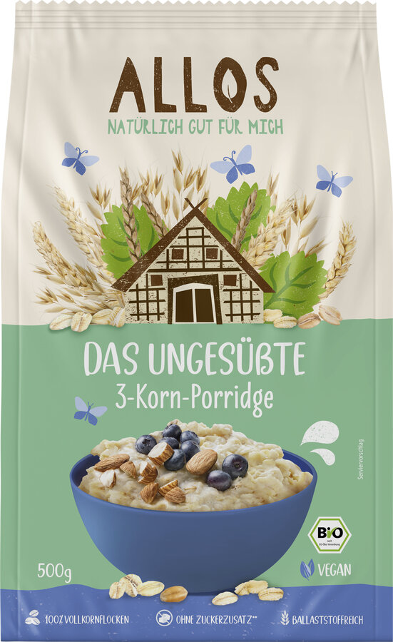 Das Ungesüßte 3-Korn-Porridge