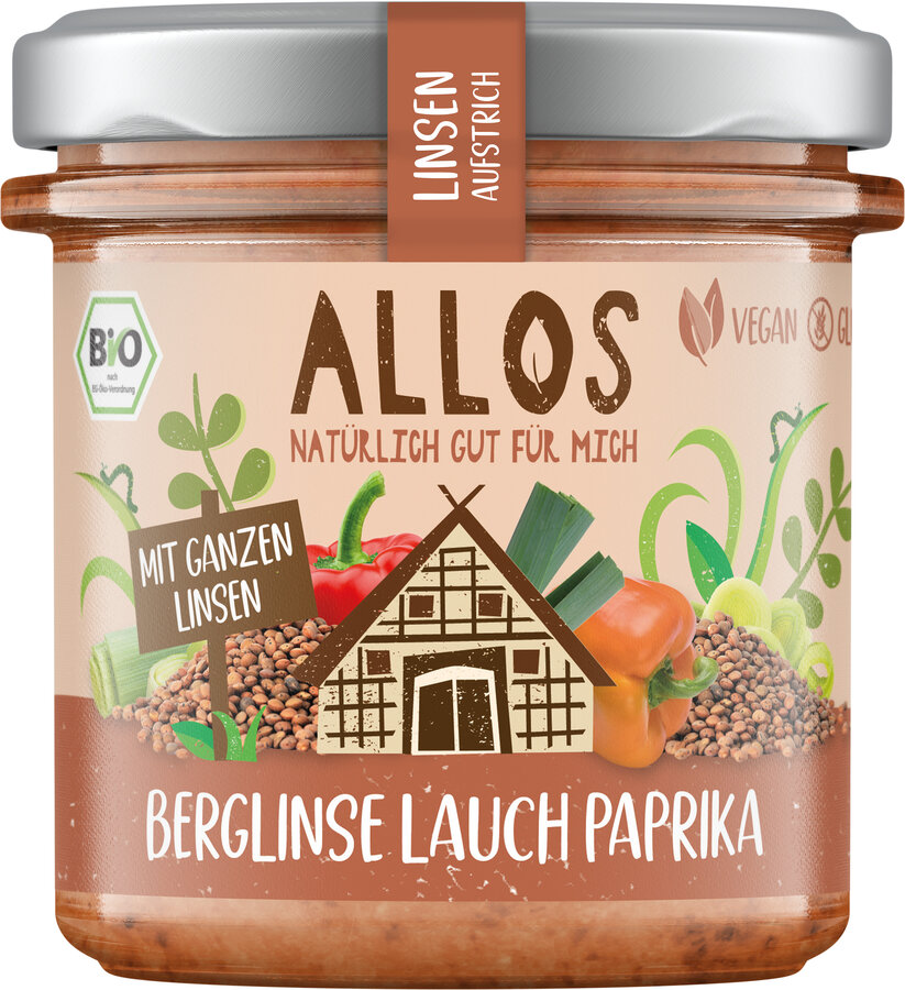 Linsen Aufstrich Berglinse Lauch Paprika