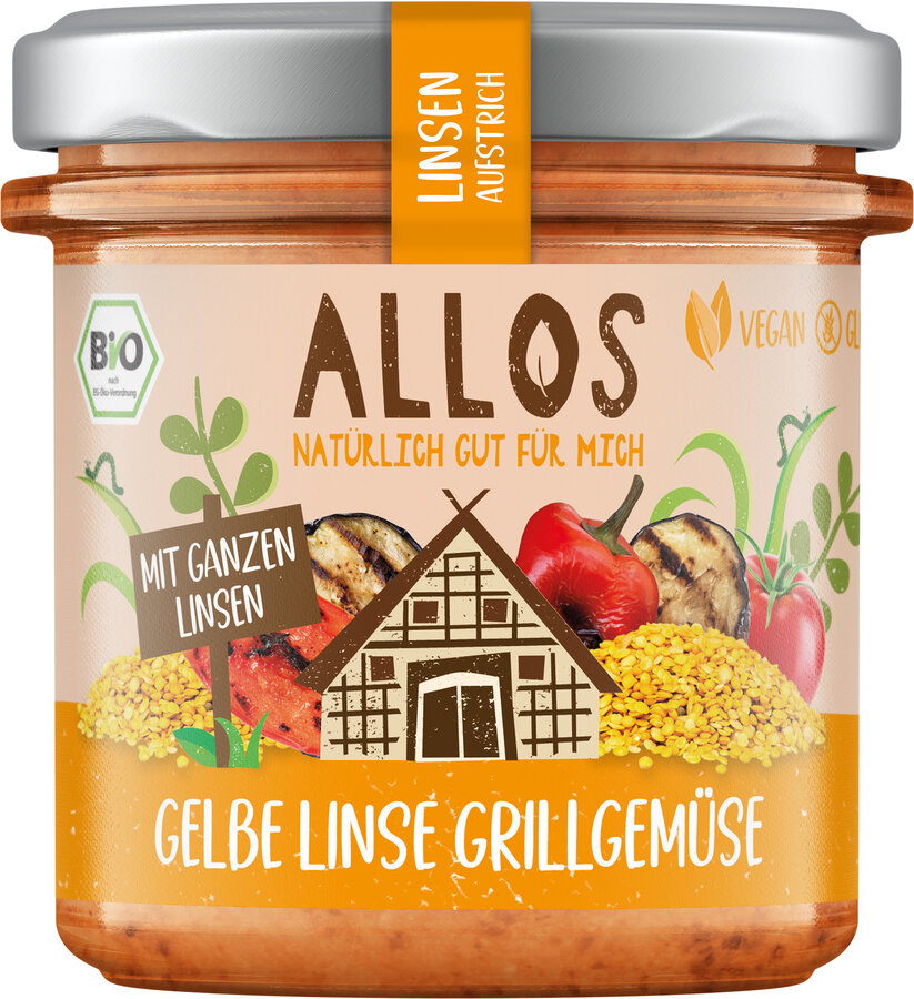 Linsen Aufstrich Gelbe Linse Grillgemüse