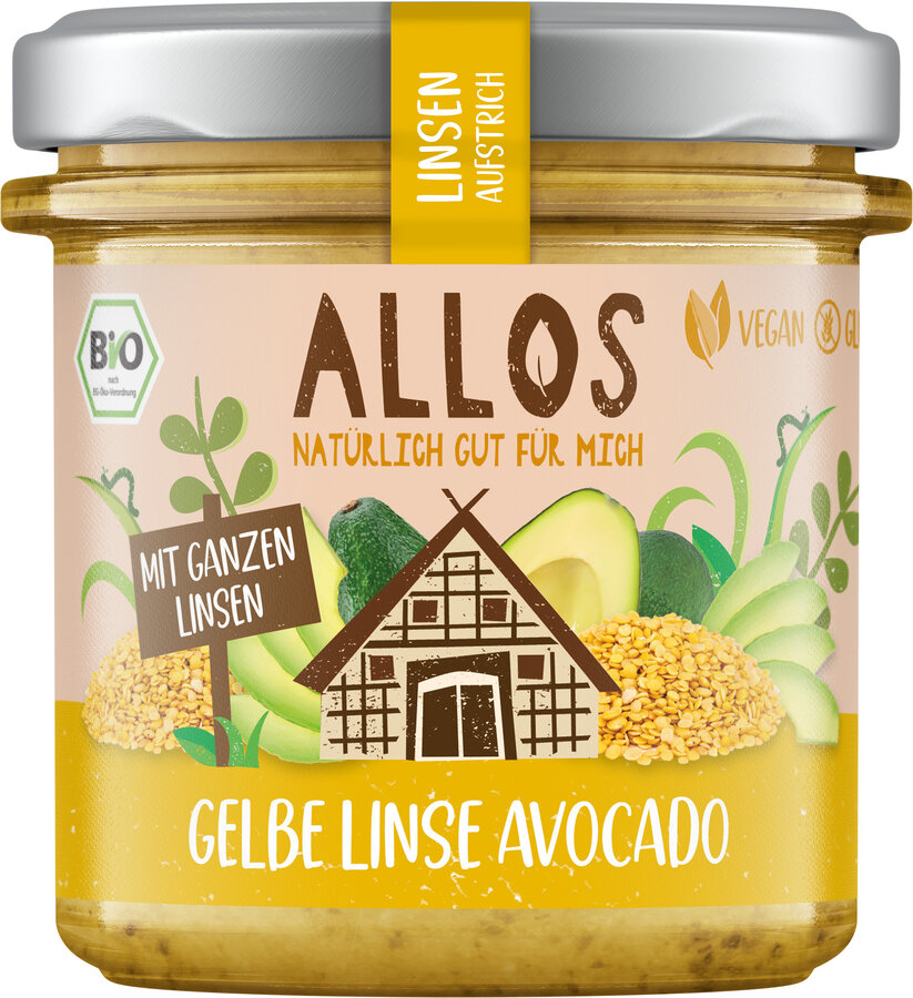 Linsen Aufstrich Gelbe Linse Avocado