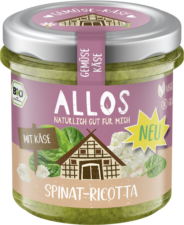 Gemüse Käse Aufstrich Spinat-Ricotta