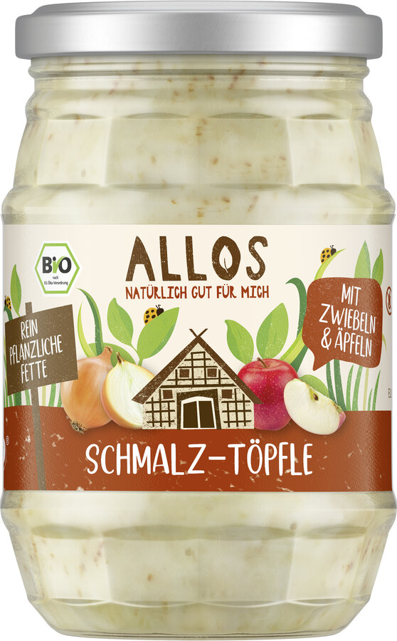 Schmalz-Töpfle mit Zwiebeln und Äpfeln