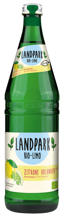 Limonade Zitrone trüb mit Holunder