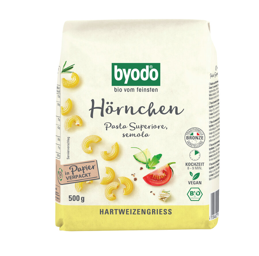 Hörnchen Pasta superiore, semola