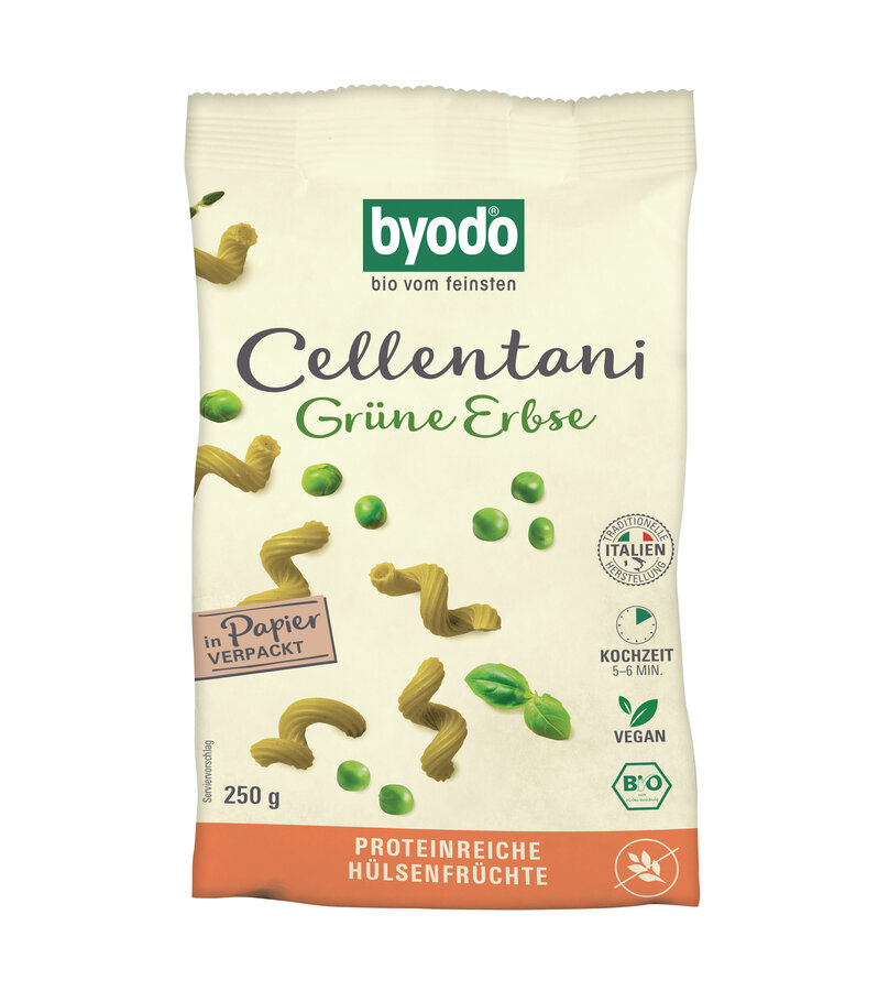 Cellentani, Grüne Erbse