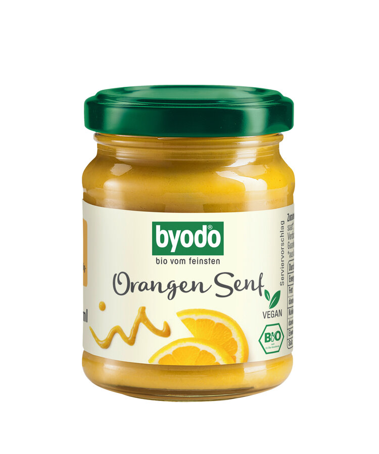 Orangen Senf,  - fruchtiger Senf mit Orange und feiner Senfnote