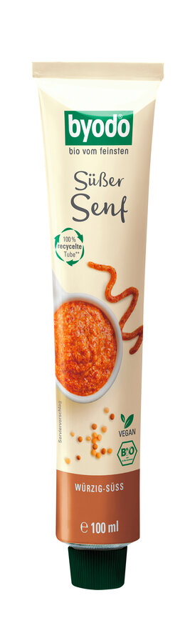 Süßer Senf in der Tube