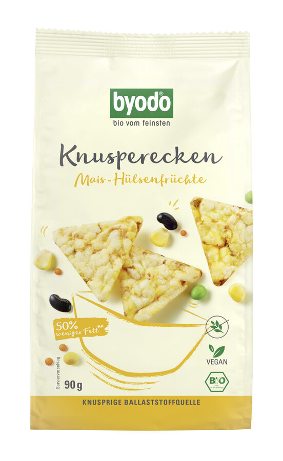 Knusperecken Mais-Hülsenfrüchte
