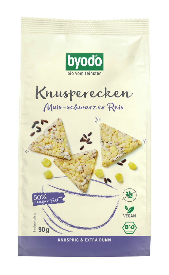 Knusperecken Mais-schwarzer Reis