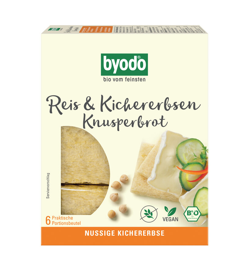 Reis und Kichererbsen Knusperbrot