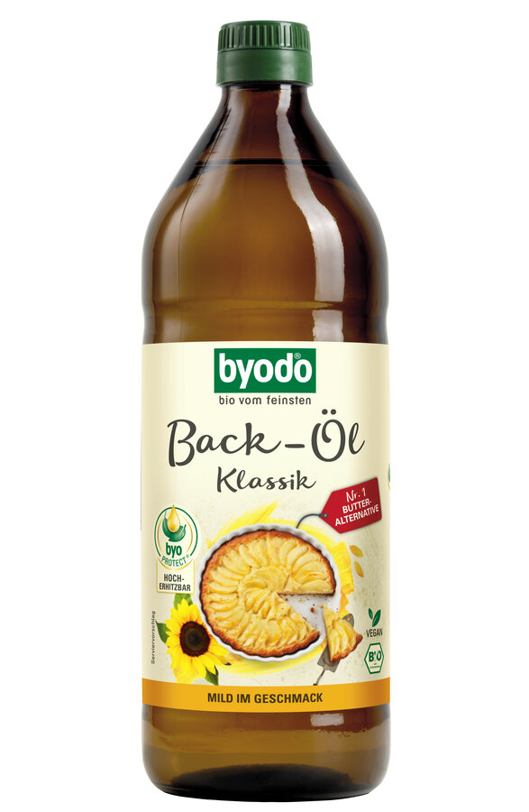 Backöl Klassik, aus high oleic und linoleic Sonnenblumenkernen
