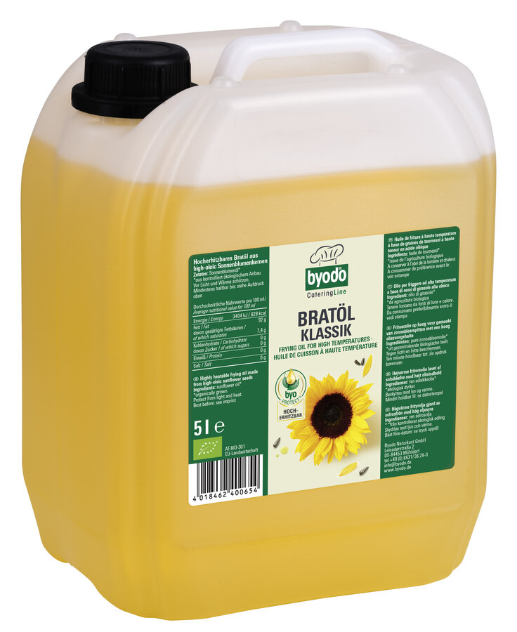 Bratöl Klassik, aus high oleic Sonnenblumen, desodoriert