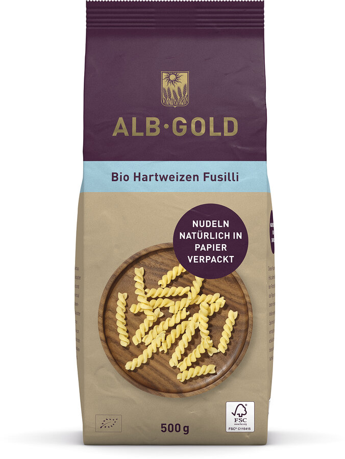 Hartweizen Fusilli (Papier)