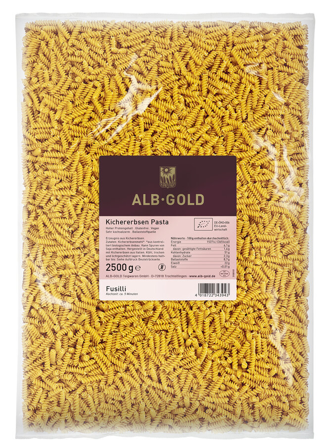 Kichererbsen Fusilli