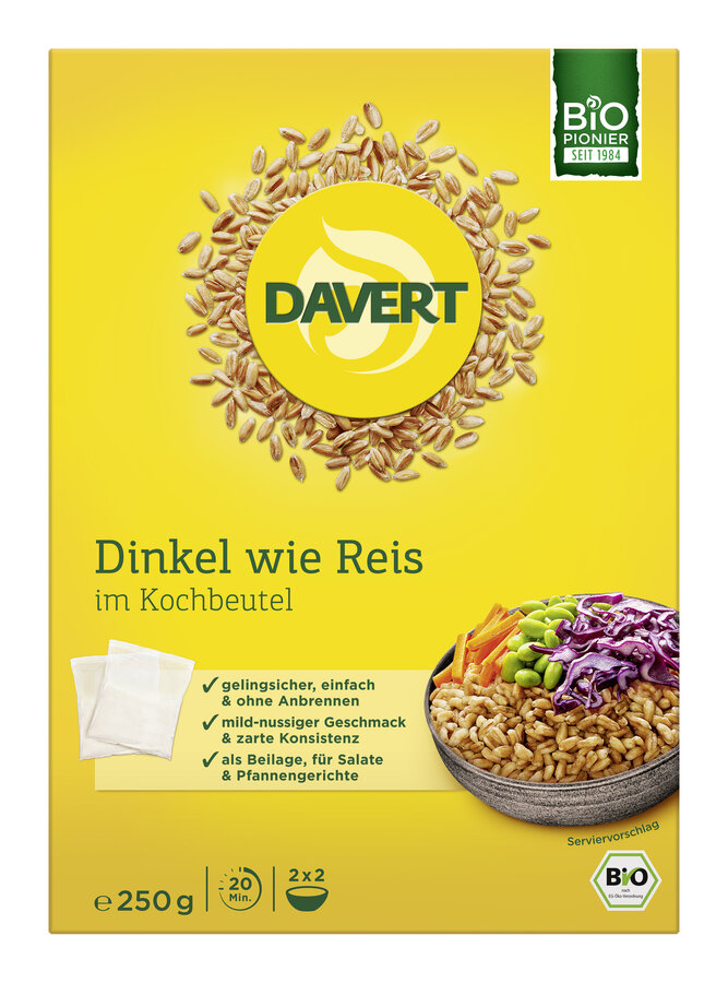 Dinkel wie Reis im Kochbeutel