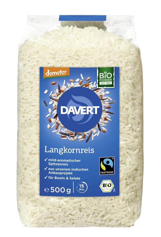 Demeter Lankornreis, Weißer Spitzenreis aus dem Projekt "Kotwa"Fairtrade