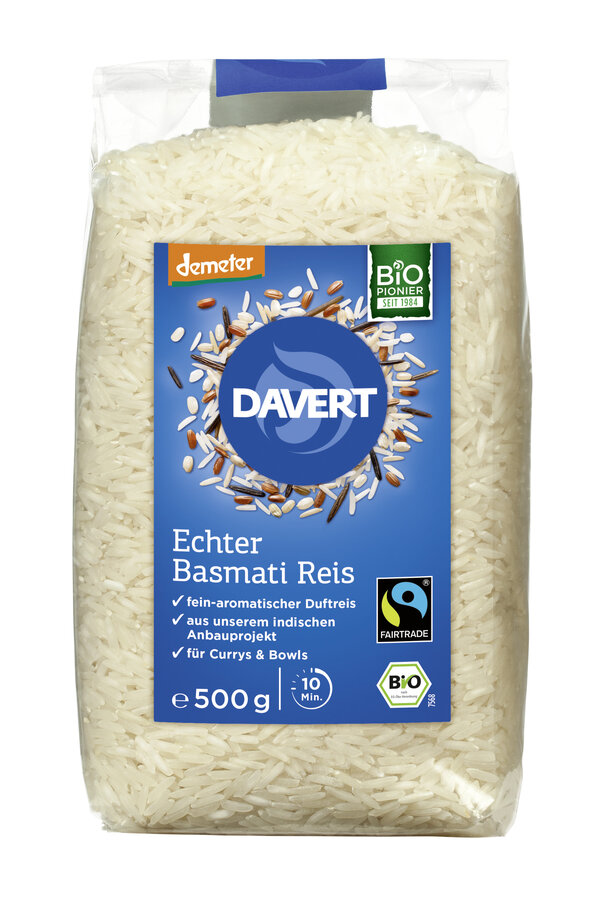 Demeter Echter Basmati Reis weiß Fairtrade