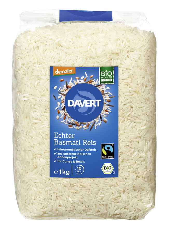 Demeter Echter Basmati Reis weiß Fairtrade