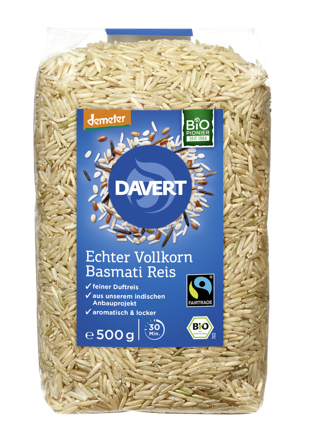 Demeter Echter Basmati Reis Vollkornreis Fairtrade