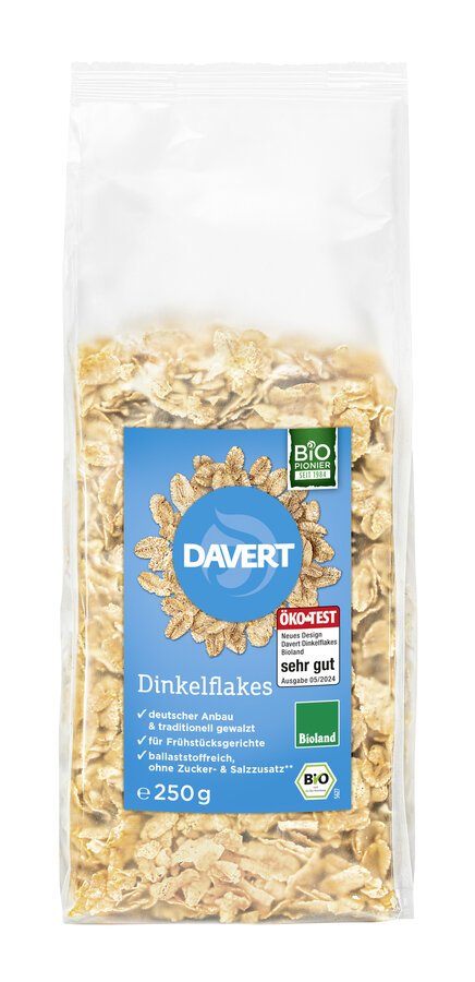 Dinkelflakes ohne Zucker- & Salzzusatz Bioland