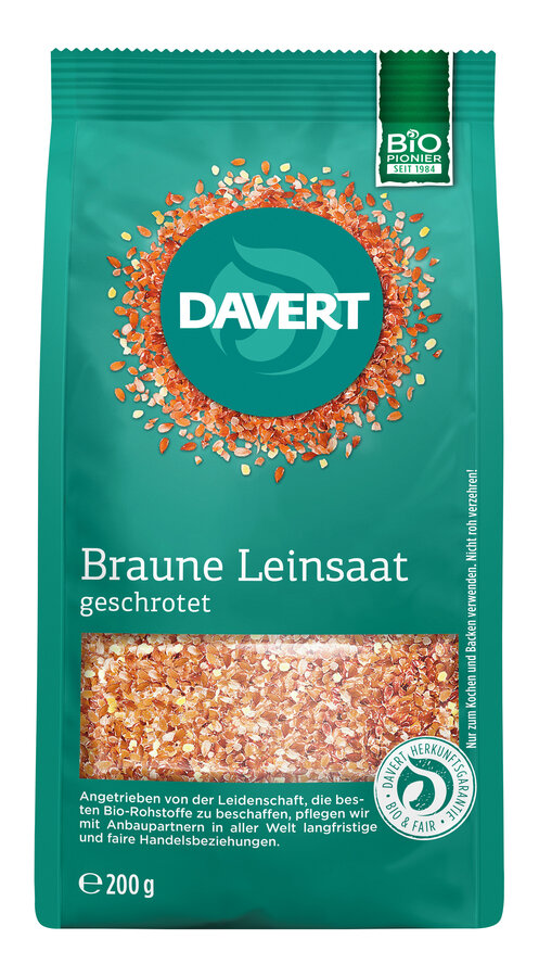 Geschrotete Leinsaat