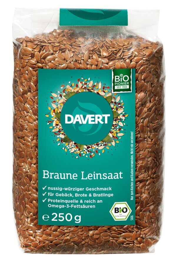 Braune Leinsaat