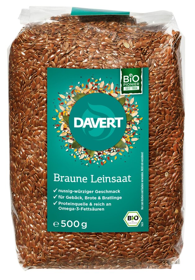 Braune Leinsaat