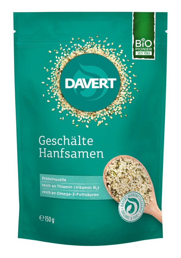 Geschälte Hanfsamen