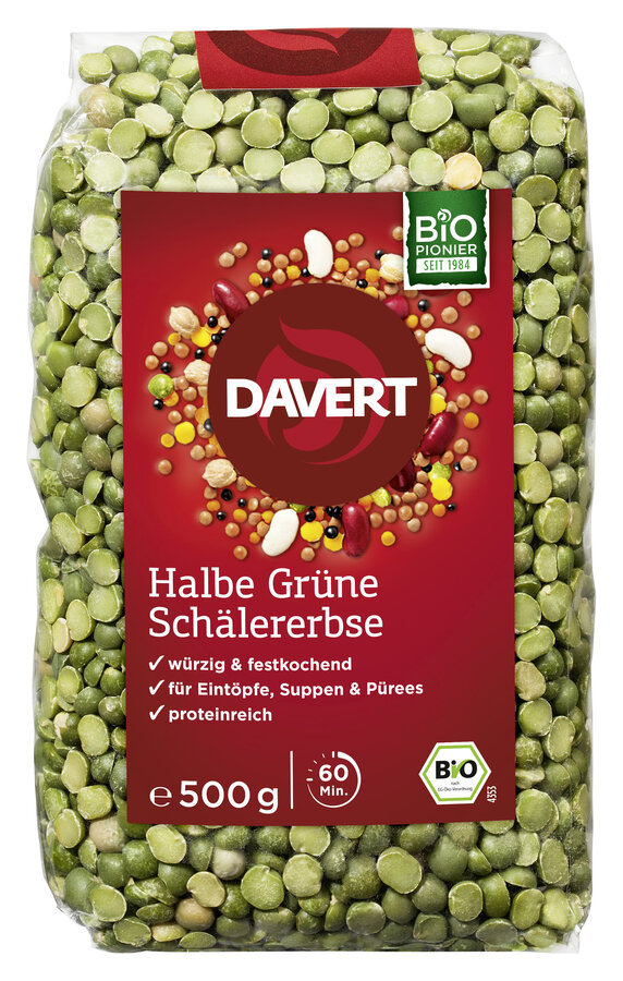 Halbe Grüne Schälerbsen
