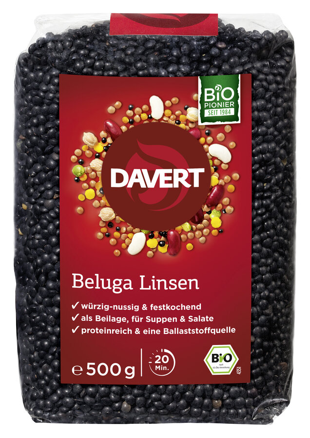 Beluga Linsen, schwarz