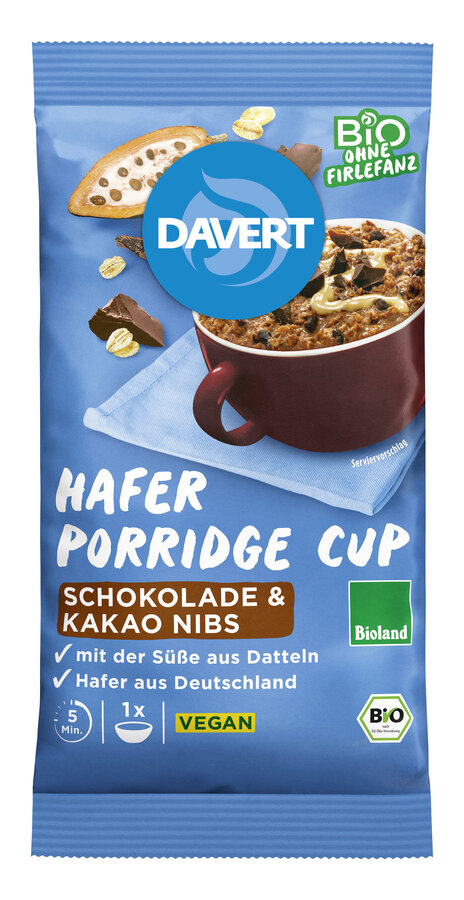 Porridge-Cup Schokolade & Kakao Nibs Bioland