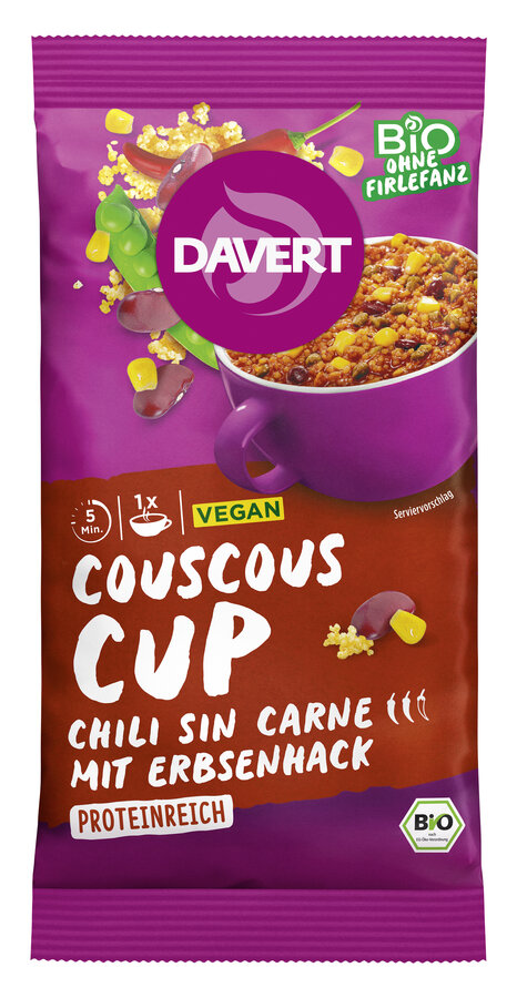Couscous-Cup Chili sin Carne
