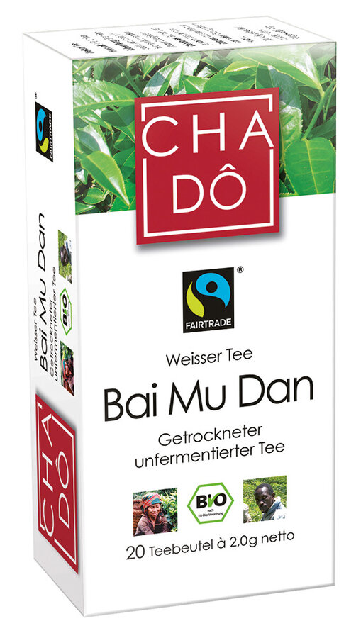 Fairtrade Bai Mu Dan Teebeutel 20x2g
