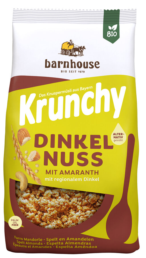 Krunchy Dinkel-Nuss mit Amaranth