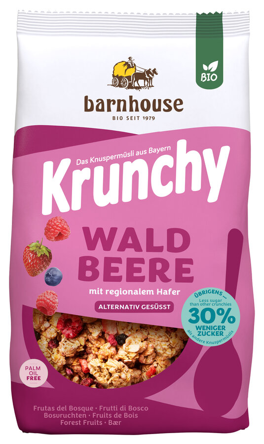 Krunchy Waldbeere weniger Zucker