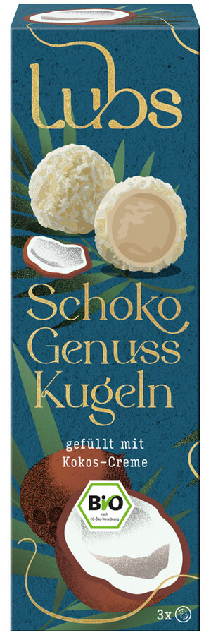 Schoko Genuss Kugeln mit Kokos-Creme 3 Stk.