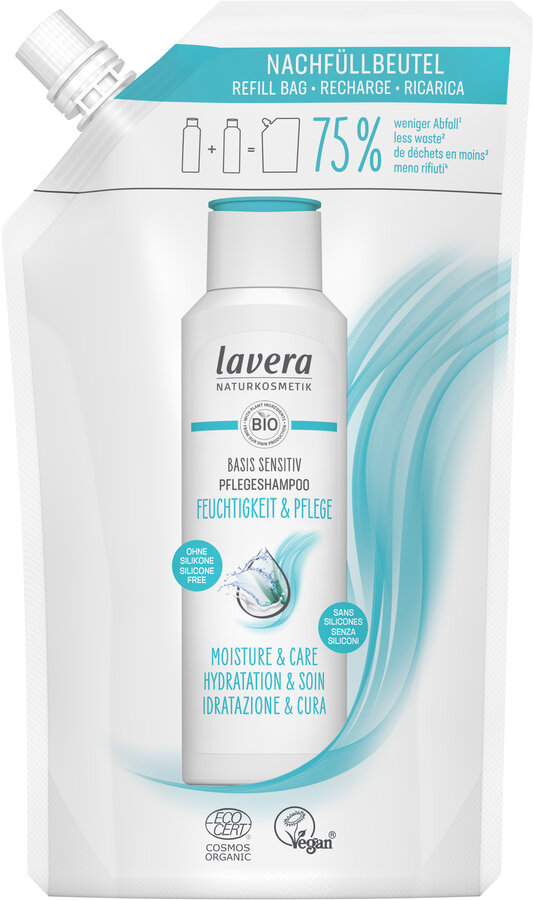 Nachfüllbeutel Pflegeshampoo basis sensitiv Feuchtigkeit & Pflege